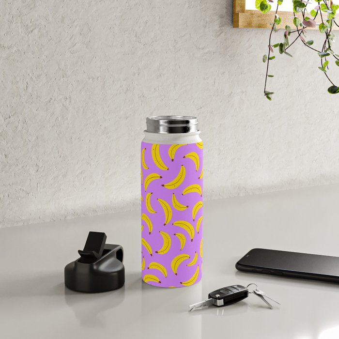 Banana Pattern Water Bottle Gallery Image 4