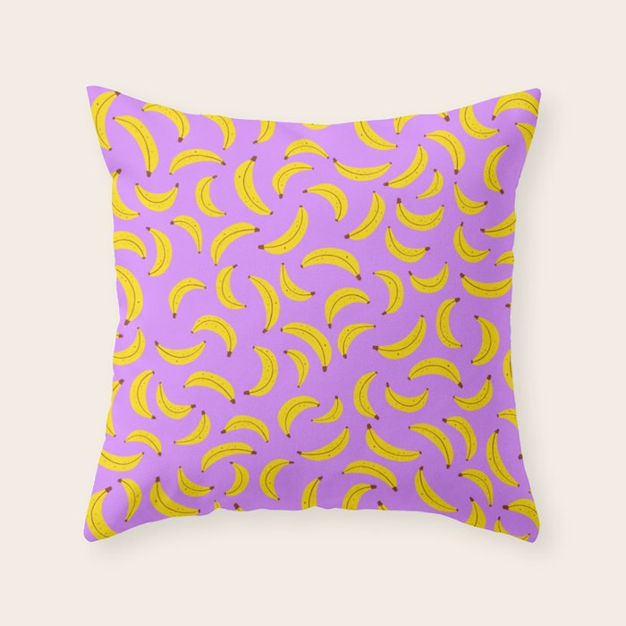 Banana Pattern Throw Pillow Gallery Image 6