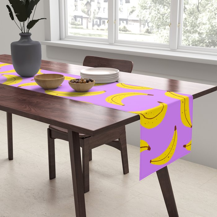 Banana Pattern Table Runner Gallery Image 2