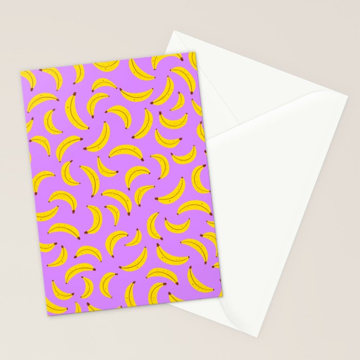 Banana Pattern Stationery Card Gallery Image 2