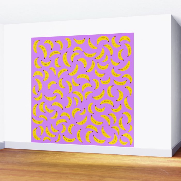 Banana Pattern Wall Mural Gallery Image 2