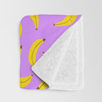 Banana Pattern Throw Blanket Gallery Image 3