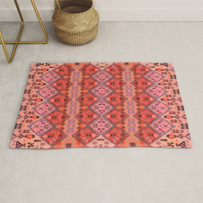 Epic Rustic & Farmhouse Style Original Moroccan Artwork  Rug Gallery Image 1