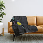 Outrun to the Sun / Spacewave / 80s Retro Throw Blanket Gallery Image 1