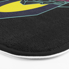 Outrun to the Sun / Spacewave / 80s Retro Bath Mat Gallery Image 3