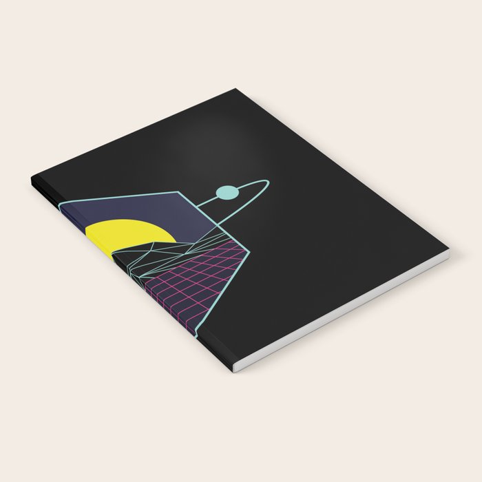 Outrun to the Sun / Spacewave / 80s Retro Notebook Gallery Image 1