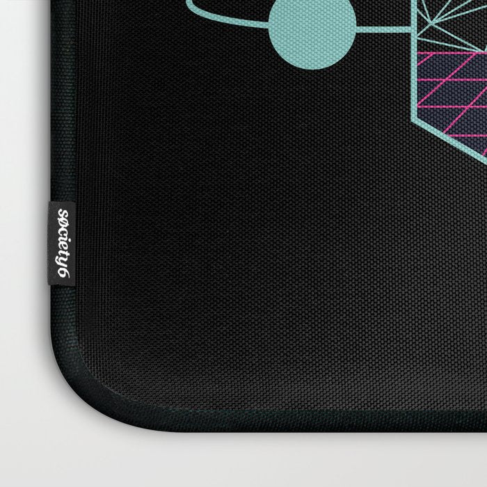 Outrun to the Sun / Spacewave / 80s Retro Laptop Sleeve Gallery Image 3