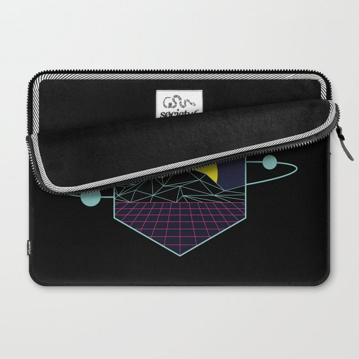 Outrun to the Sun / Spacewave / 80s Retro Laptop Sleeve Gallery Image 2