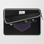 Outrun to the Sun / Spacewave / 80s Retro Laptop Sleeve Gallery Image 2