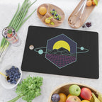 Outrun to the Sun / Spacewave / 80s Retro Cutting Board Gallery Image 2