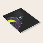 Outrun to the Sun / Spacewave / 80s Retro Notebook Gallery Image 2