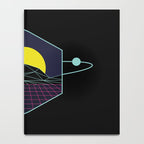 Outrun to the Sun / Spacewave / 80s Retro Notebook Gallery Image 4