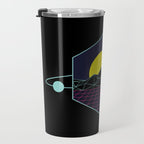 Outrun to the Sun / Spacewave / 80s Retro Travel Mug Gallery Image 3