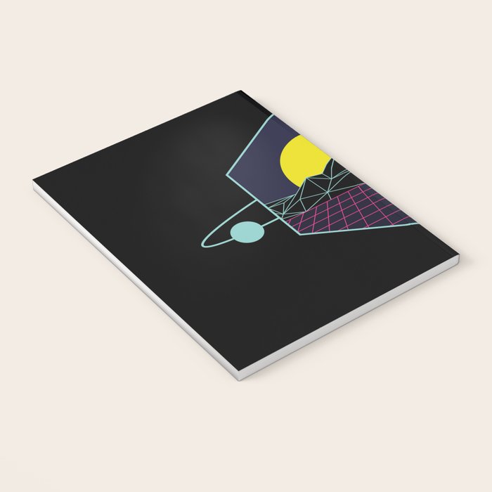 Outrun to the Sun / Spacewave / 80s Retro Notebook Gallery Image 3