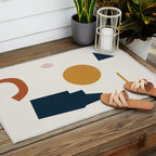 Abstract Shapes 8 Outdoor Rug Gallery Image 2