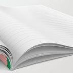 Checkerboard Mini Check Checkered Pattern Green and Pink Notebook Gallery Image 2