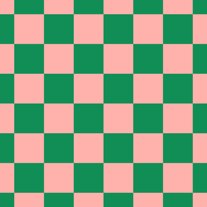 Checkerboard Mini Check Checkered Pattern Green and Pink Coffee Mug Gallery Image 2