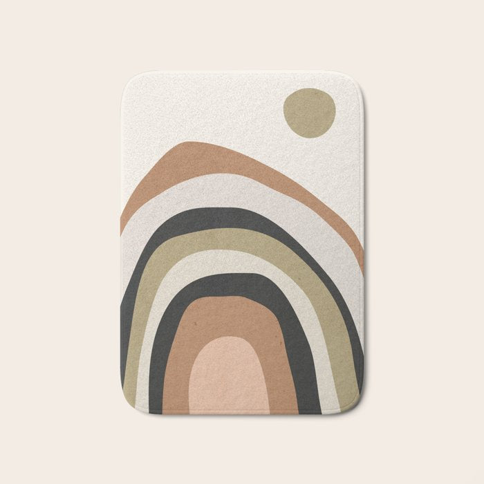 Abstract Art Rainbow 3 Bath Mat Gallery Image 1