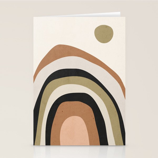 Abstract Art Rainbow 3 Stationery Card Gallery Image 2