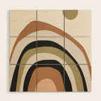 Abstract Art Rainbow 3 Wood Wall Art Gallery Image 1