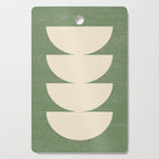 Half Circle 3 - Green Texture Cutting Board Gallery Image 1