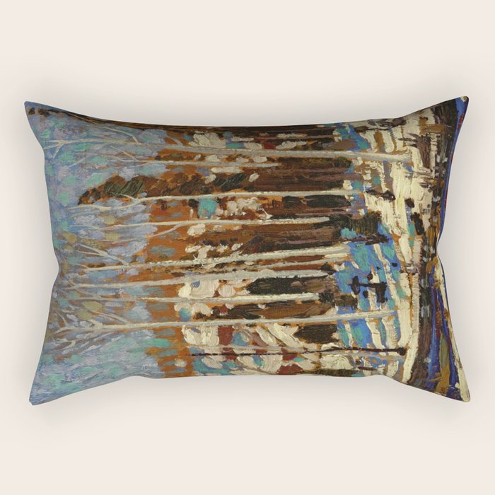 Tom Thomson March 1916 Canadian Landscape Artist Rectangular Pillow Gallery Image 2