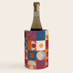 Retro Geo Textile Mid Century Pattern Wine Chiller Gallery Image 1