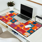 Retro Geo Textile Mid Century Pattern Desk Mat Gallery Image 2