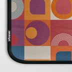 Retro Geo Textile Mid Century Pattern Laptop Sleeve Gallery Image 3