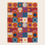 Retro Geo Textile Mid Century Pattern Poster Gallery Image 4