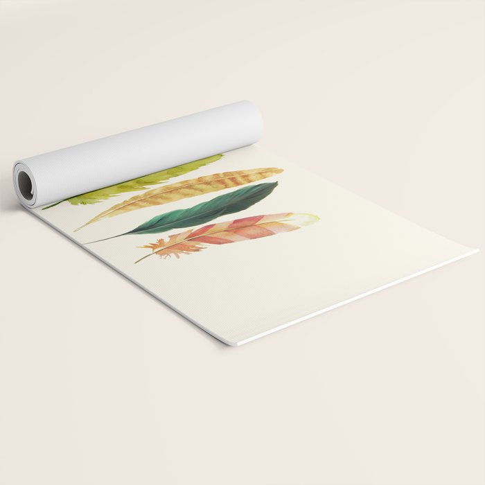 Feathers Yoga Mat Gallery Image 2