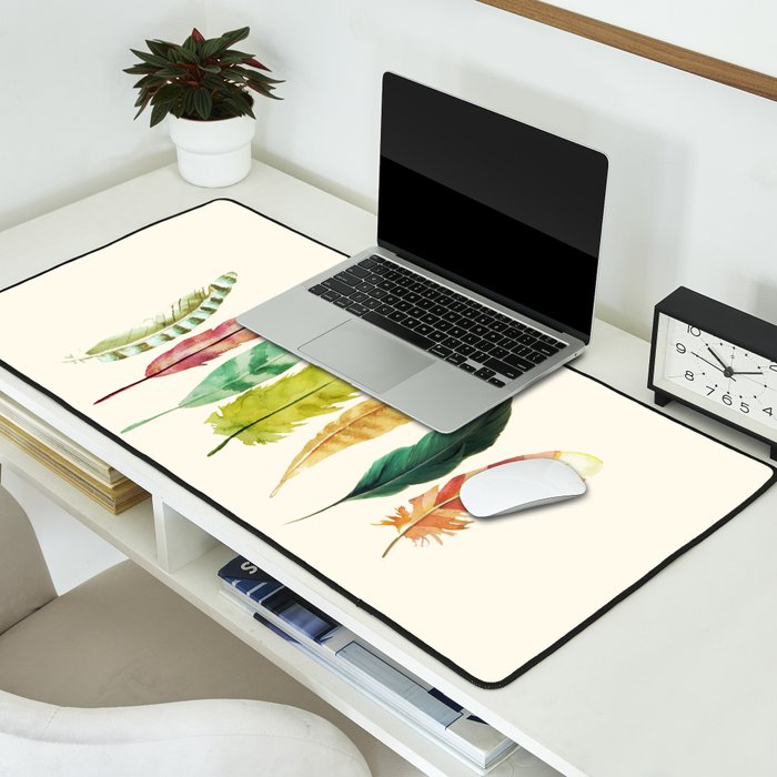 Feathers Desk Mat Gallery Image 2