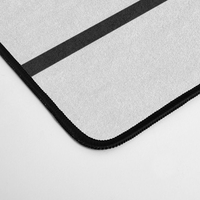 Minimal Arch IV Black and White Modern Geometric Lines Desk Mat Gallery Image 4