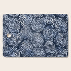 Abstract Navy Watercolor Line Flowers Cutting Board Gallery Image 1