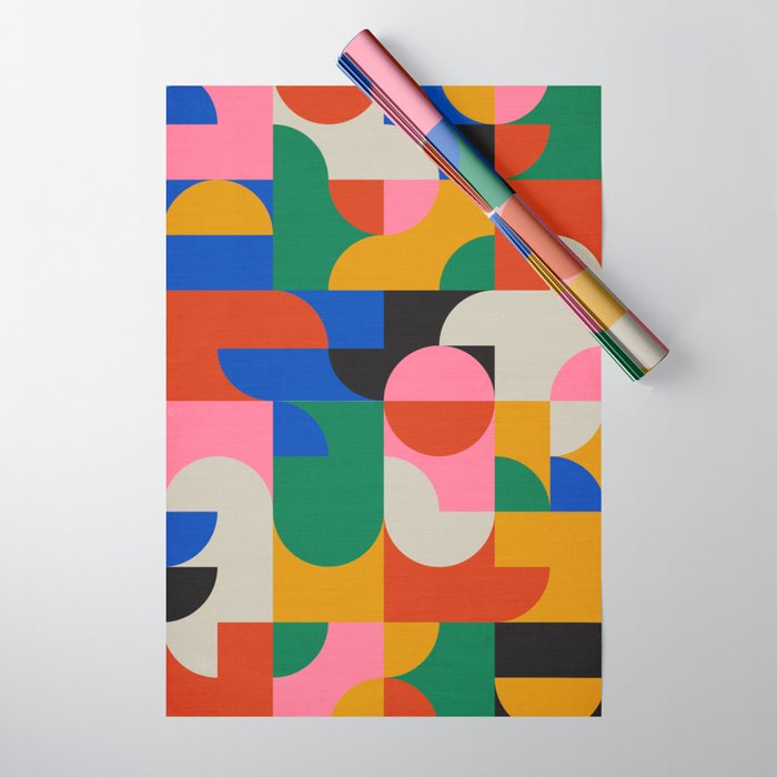 BAUHAUS PATTERN STUDY 01 Wrapping Paper Gallery Image 1