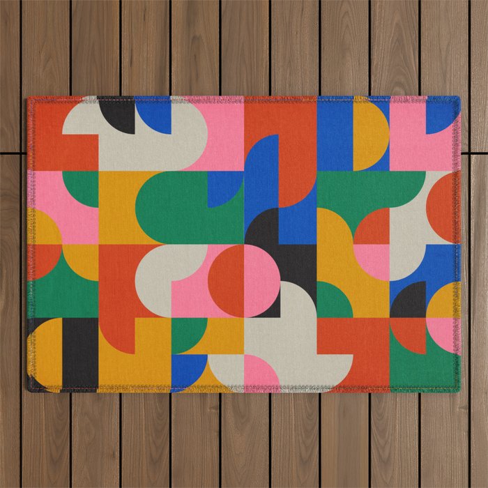 BAUHAUS PATTERN STUDY 01 Outdoor Rug Gallery Image 1