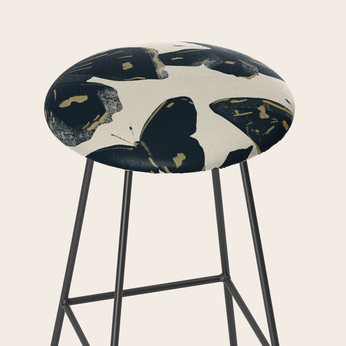 Black Butterflies Stool Gallery Image 2