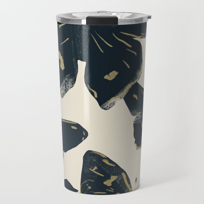 Black Butterflies Travel Mug Gallery Image 1