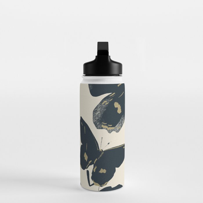 Black Butterflies Water Bottle Gallery Image 3