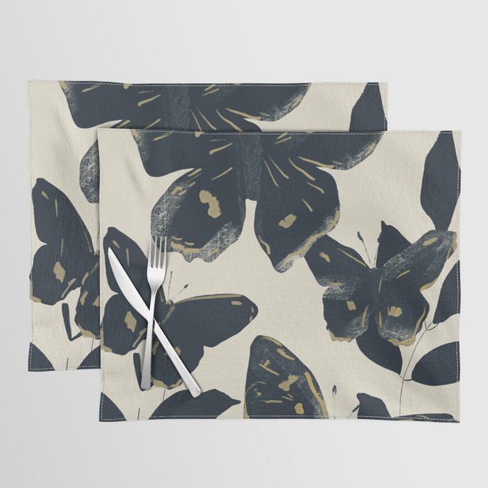 Black Butterflies Placemat Gallery Image 1