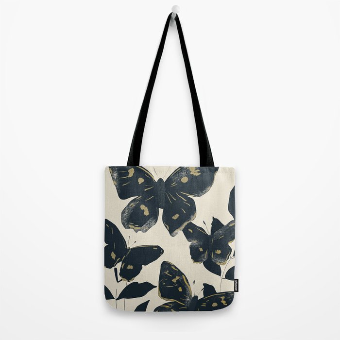 Black Butterflies Tote Bag Gallery Image 2