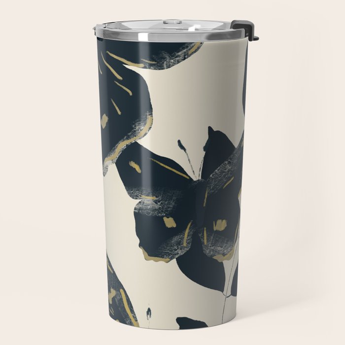 Black Butterflies Travel Mug Gallery Image 2