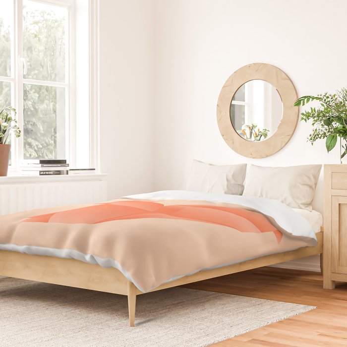Allergic to Nuts - Origami Orange Squirrel Duvet Cover Gallery Image 2