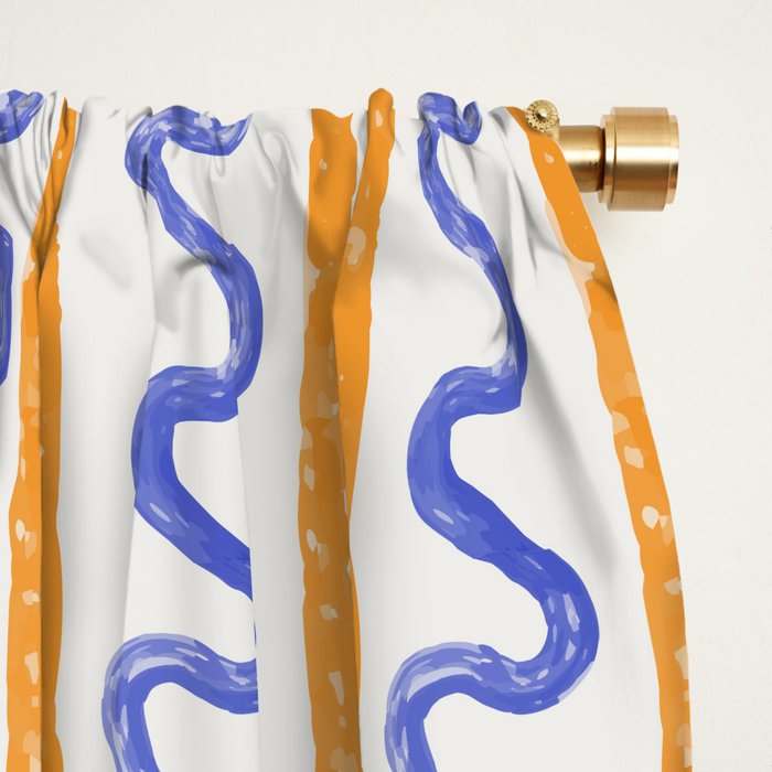 Electric Waves Window Curtain Gallery Image 2