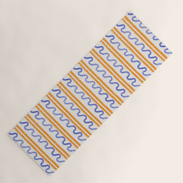 Electric Waves Yoga Mat Gallery Image 1