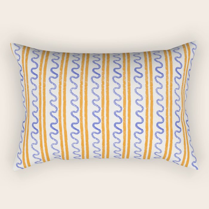 Electric Waves Rectangular Pillow Gallery Image 2