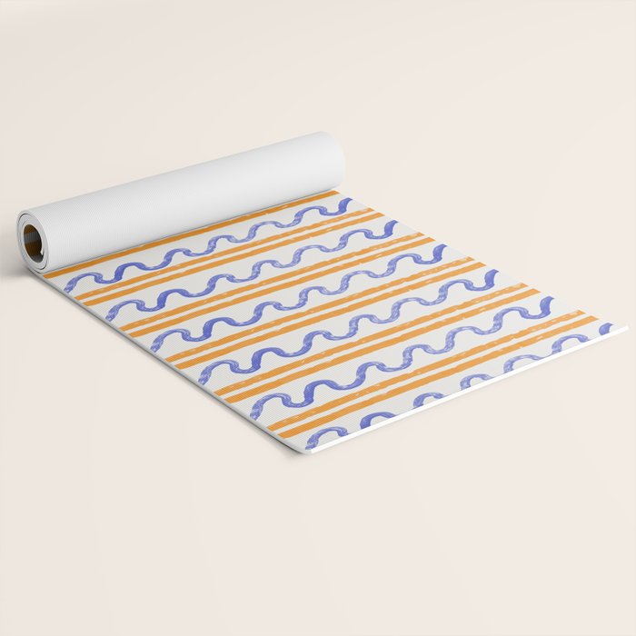 Electric Waves Yoga Mat Gallery Image 2