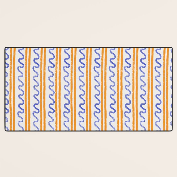 Electric Waves Desk Mat Gallery Image 3