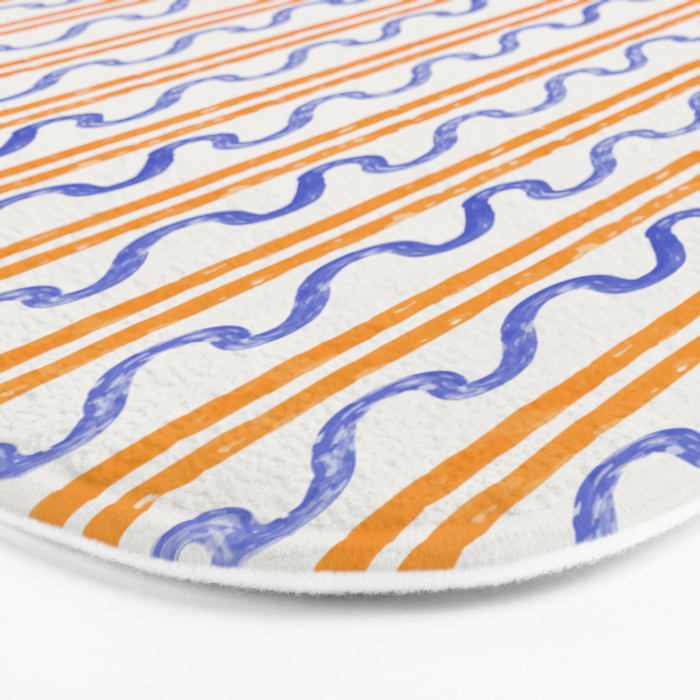 Electric Waves Bath Mat Gallery Image 3