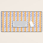 Electric Waves Desk Mat Gallery Image 1